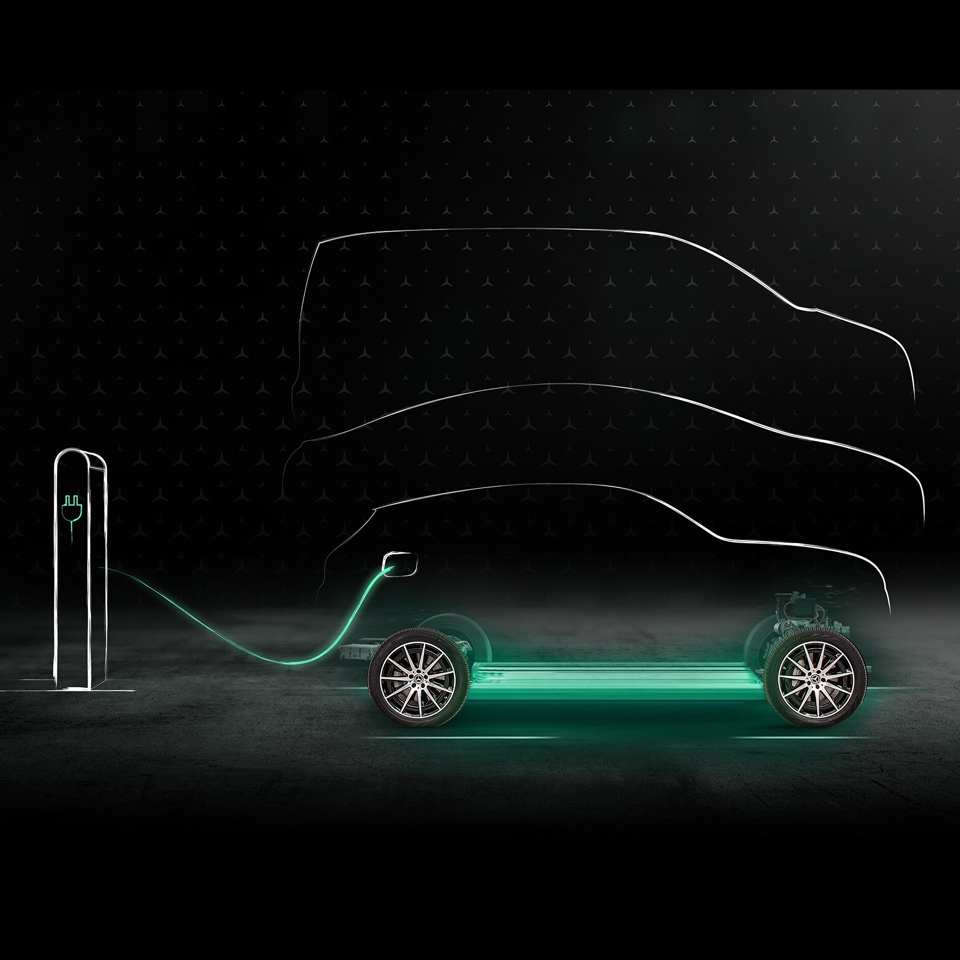 Recarga ecológica | Electromovilidad | Mercedes-Benz Animación de la función Green Charging.