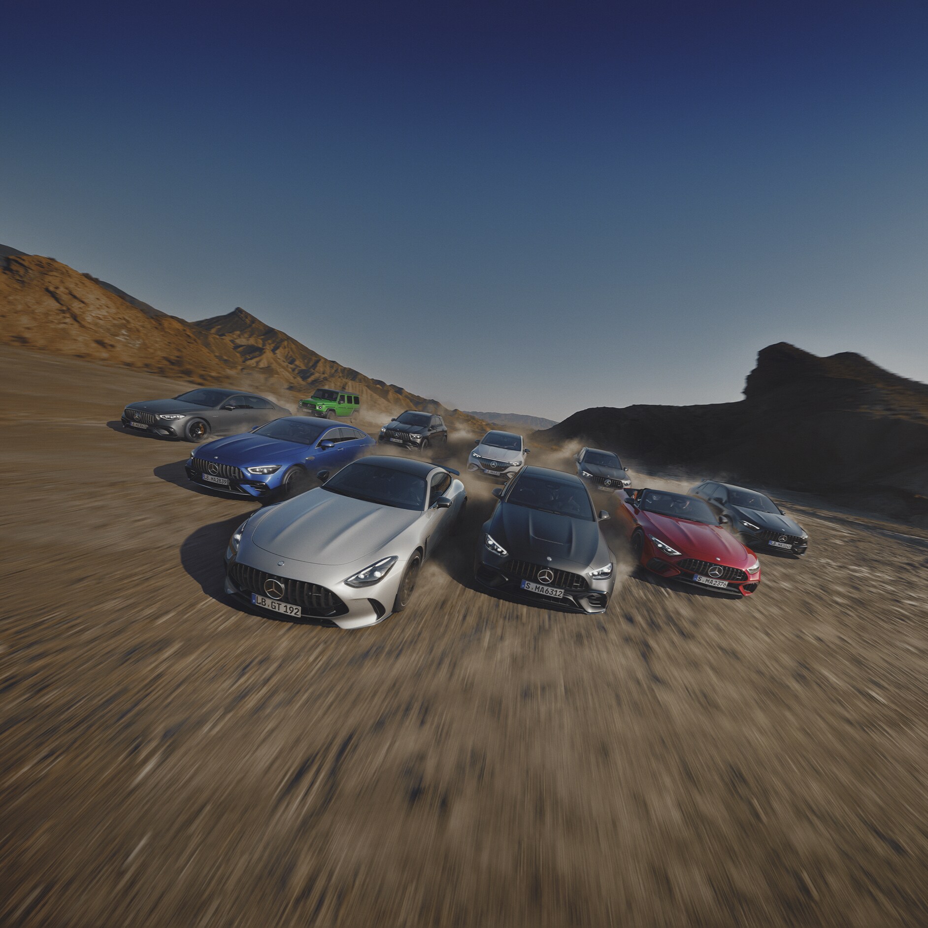Grupo de coches Mercedes-AMG. Grupo de coches Mercedes-AMG.